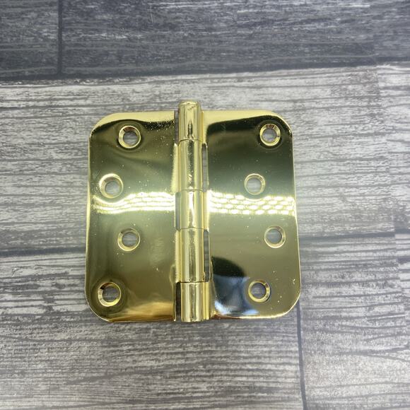 Master Manufacture Inc. 4” X 4” Brass Plated Hinges - Picture 2 of 8